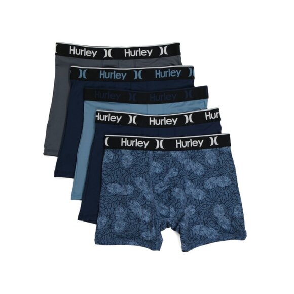 HURLEY Navy 5pk Regrind Boxer Briefs - Picture 1 of 2